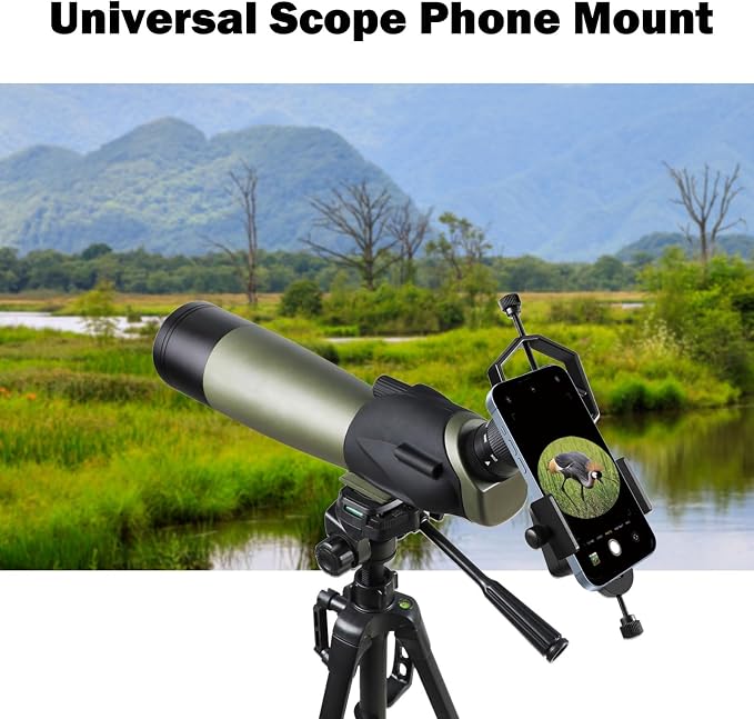VANKEY 2-Axis Phone Scope Mount, Universal Spotting Scope Phone Adapter - Image 2