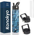 Konokyo Insulated Water Bottle 24oz Stainless Steel Sport Bottles by Konokyo