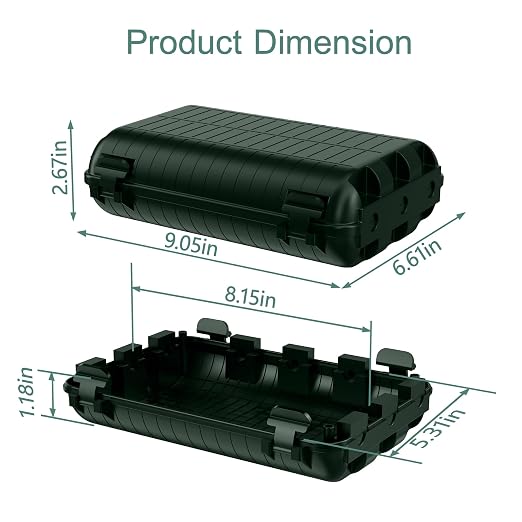Outdoor Waterproof Electrical Box, 2 Pack Large Extension Cord Cover Protector - Image 4