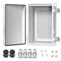 LeMotech Electrical Box, IP67 Waterproof Hinged Cover Stainless Steel Latch by LeMotech