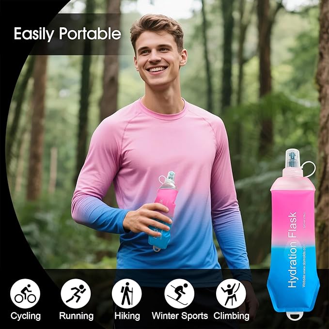 WILDREEDS 250ml Soft Flask, TPU Collapsible Soft Water Bottle - Image 4