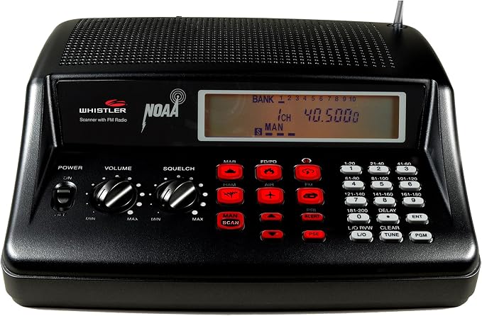 Whistler WS1025 Analog Desktop Scanner – Programmable Police/Fire/Weather Radio - Image 4