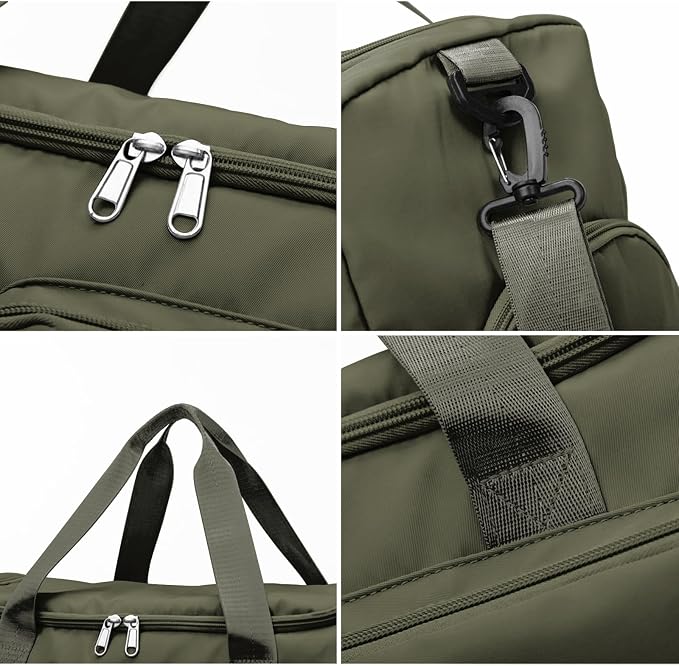 Suruid Travel Duffel Bag with Shoes Compartment Sports Gym Bag with Dry Wet - Image 5