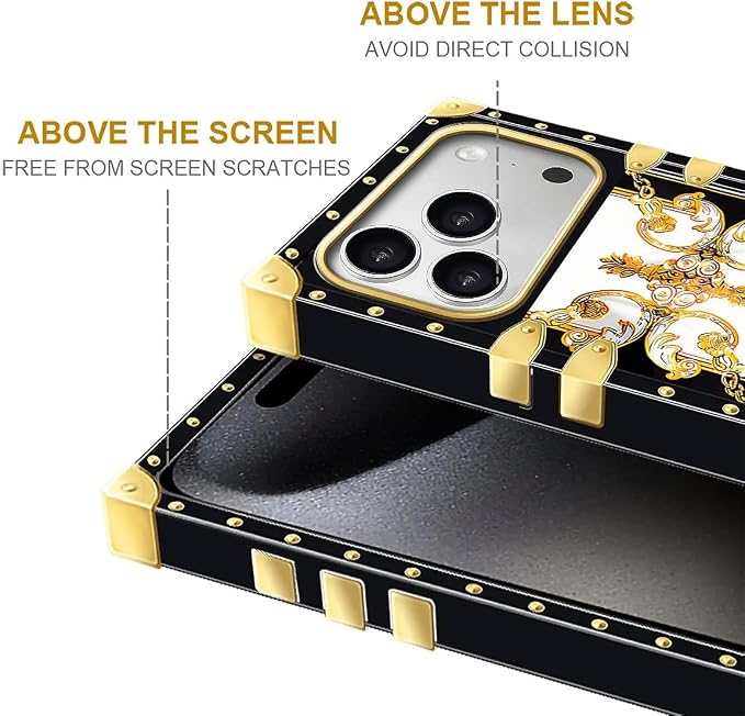 for iPhone 17 Pro Case Luxury Golden Decoration - Image 7