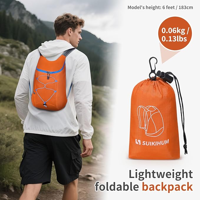 20L Hiking-Daypack Lightweight Foldable Travel Packable Backpack - Image 2