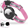 Breakaway AirTag Cat Collar, Reflective Cat Tracker Collar by ODOKELE