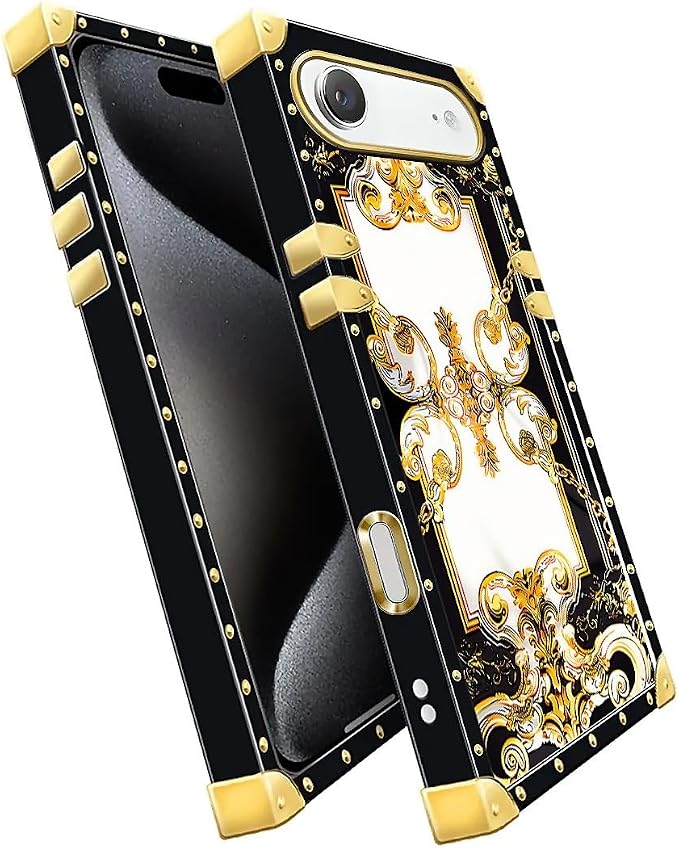 for iPhone 17 Air Case Luxury Golden Decoration - Image 3