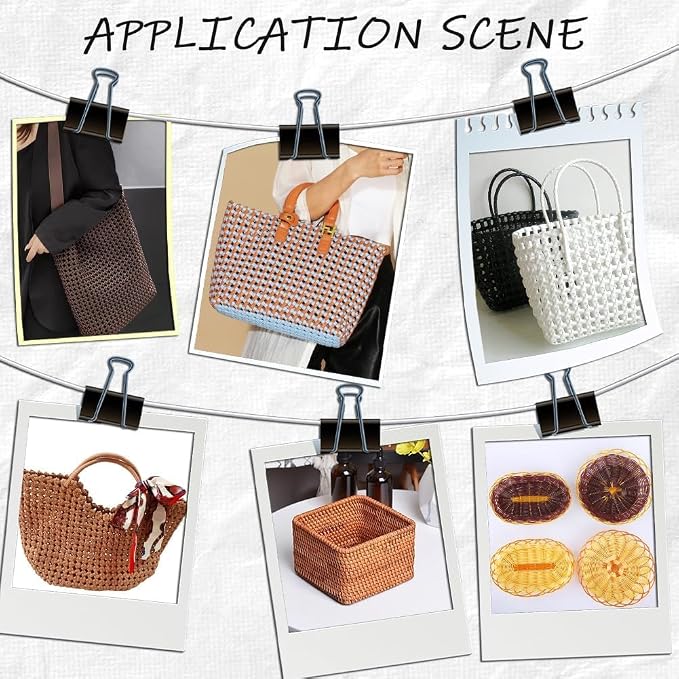 GORGECRAFT 30m*5mm Rattan Weaving Wicker Outdoor Wicker Repair Kit Dark Gray - Image 4