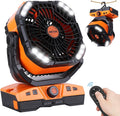 WESTTREE 20000mAh Camping Fan Oscillating Portable Fan Battery Powered Fans by WESTTREE