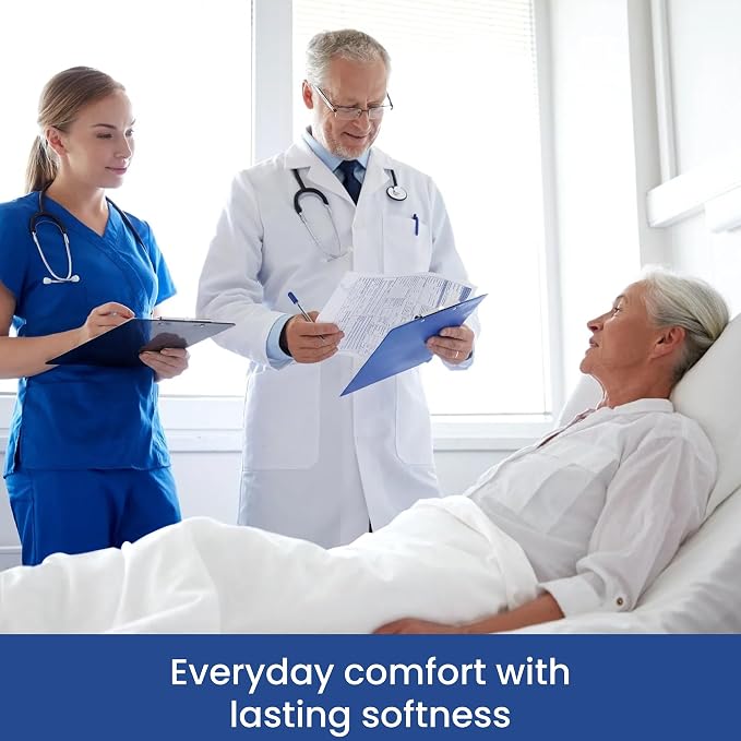 Linteum Textile Cotton Blended Hospital Patient Bath Blanket, Bed Bath Sheet - Image 3