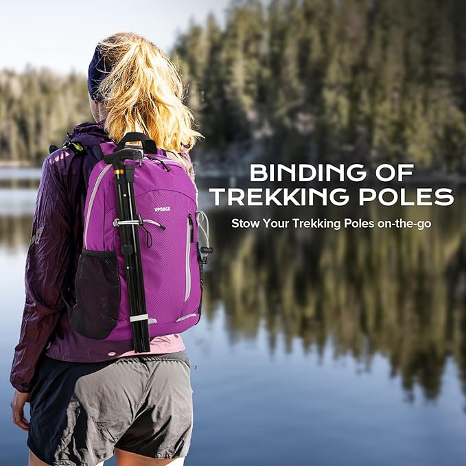 VPBAGE 15L Water-resistant Hiking Daypack - Image 4