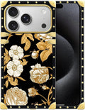 for iPhone 17 Pro Case Luxury Golden Decoration by Unknown