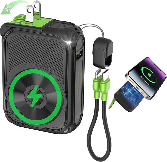 SEANCHEER P05 Portable Charger, Magnetic Power Bank, Small Wireless PowerBank by SEANCHEER
