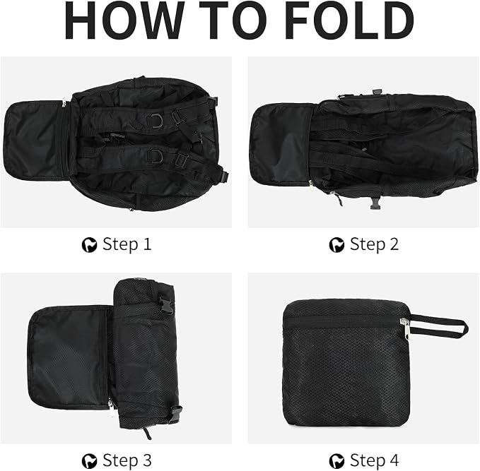 Small Hiking Backpack 35L Travel Lightweight Hiking Packable Daypack - Image 3