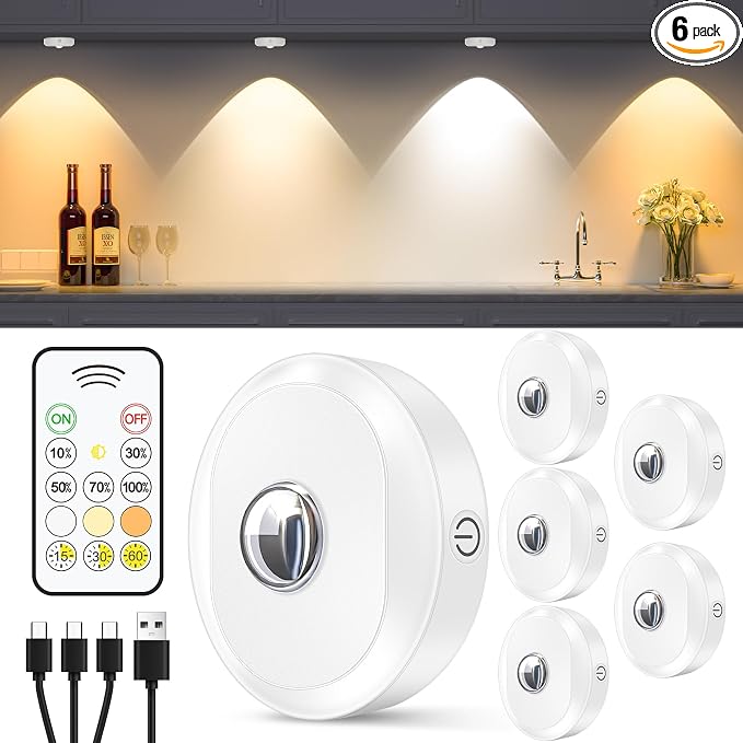 WILLED Rechargeable Puck Lights by WILLED