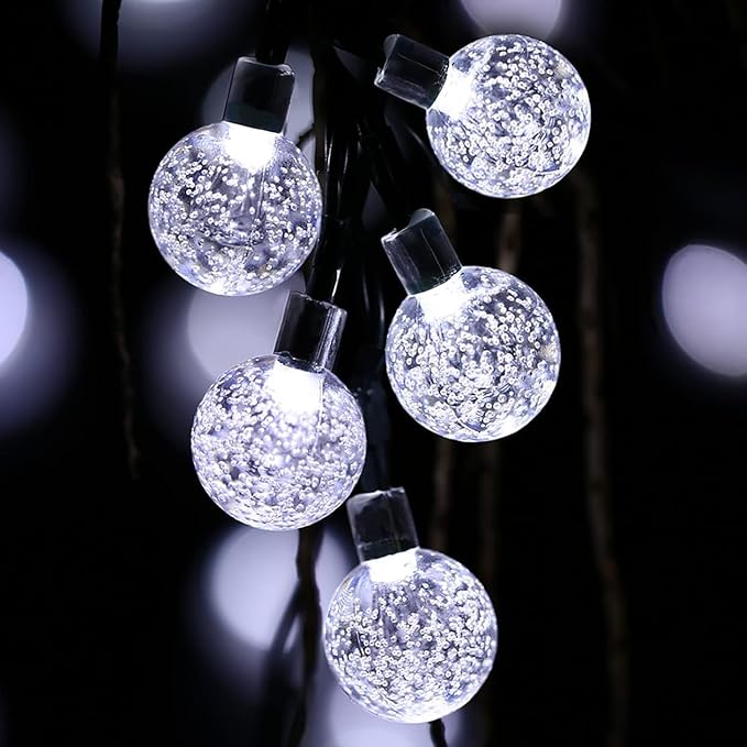 Toodour Solar String Lights Outdoor, 56ft 100 LED Globe String Light - Image 4
