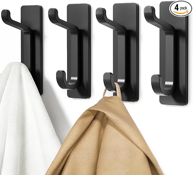 pickpiff Wall Hooks for Coat and Towel: 13LB Strong Adhesive Door Hanger Stick by pickpiff