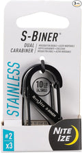Nite IZE S-Biner Stainless Steel Dual Carabiner #2, Dual Gated Carabiner by Nite+Ize