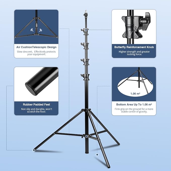 Kate Heavy Duty Light Stand Tripod - Image 4
