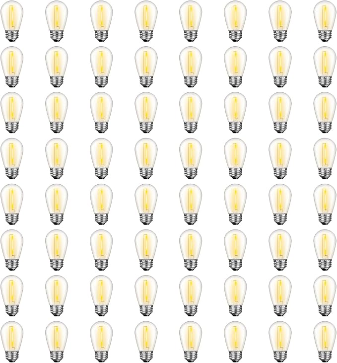 GvvooHome 64 Pack S14 LED Bulbs by GvvooHome