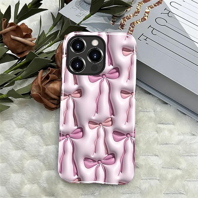for iPhone 11 Pro Case, HL2 Abstract Ribbons Bows Hybrid 2 Layer Hard Shell - Image 4