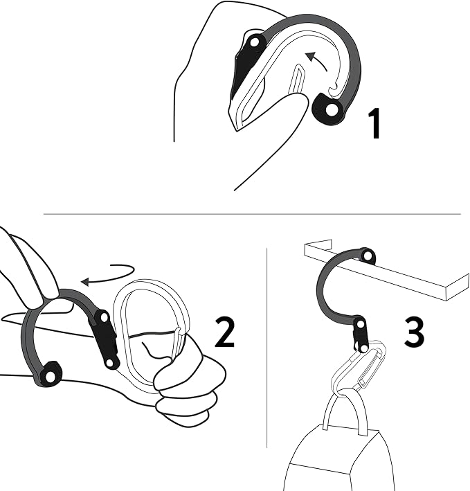 GEAR AID HEROCLIP 360° Swivel Carabiner Gear Clip and Hook - Image 4