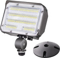 60W LED Flood Light with Knuckle, Outdoor Security Fixture Dusk-to-Dawn by SZGMJIA