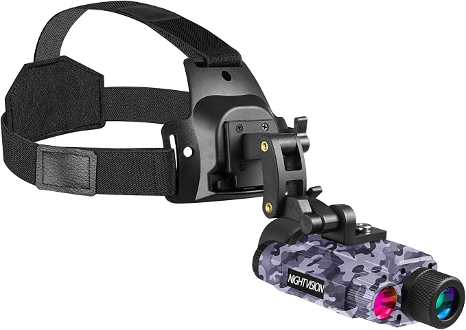 BIBIRE Night Vision Goggles, Head Mounted Night Vision Monocular 8X Digital by BIBIRE