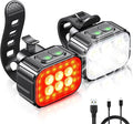 Cuvccn Bike Lights Super Bright, Rechargeable Bicycle Lights Set Multiple Modes by Cuvccnfocusonbikelights