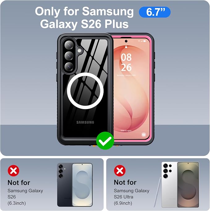 ANTSHARE IP68 Waterproof Case for Samsung Galaxy S26 Plus - Image 2