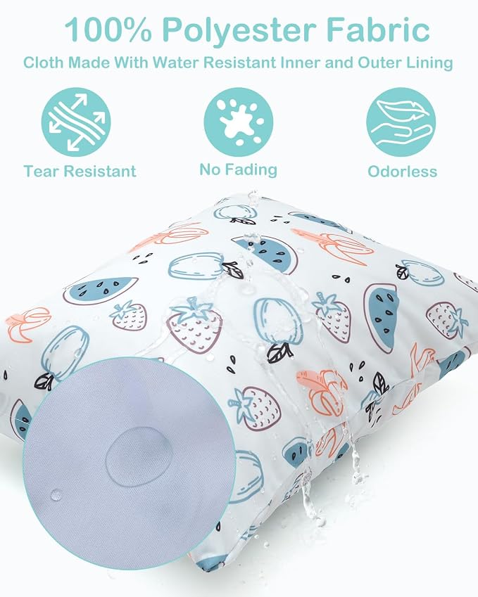 ALVABABY 2pcs Waterproof Wet Dry Bags, Reusable - Image 2