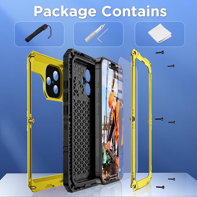 Mitywah Waterproof Case for iPhone 16 Plus, Shockproof Heavy Duty Case - Image 7