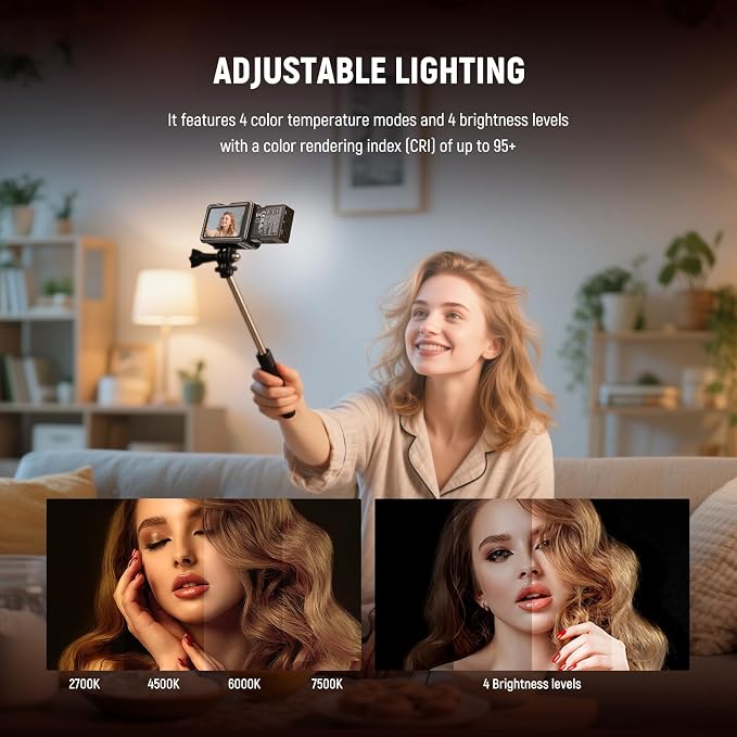 NEEWER Basics Bi Color Magnetic LED Camera Light Compatible - Image 3