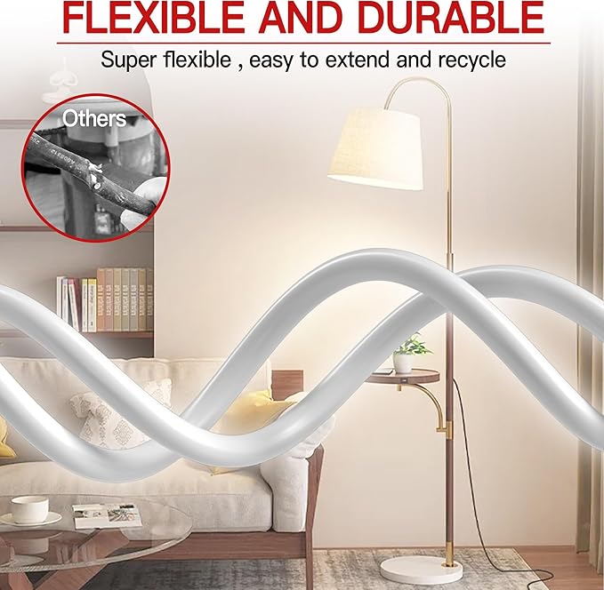 16/3 Indoor Extension Cord 25 FT 2 Pack, 3 Prong Power Cable, Suitable - Image 6