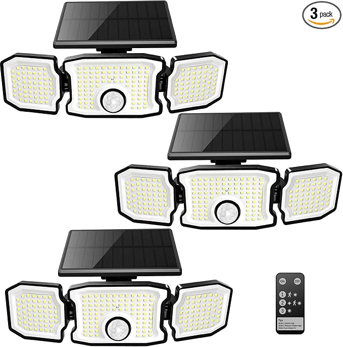 Solar Lights Outdoor Waterproof- 2800LM 200LED Solar Motion Sensor Lights by Unknown