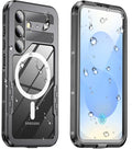 for Samsung Galaxy S25 Waterproof Case, Magnetic Heavy Duty Military Grade by Haireca