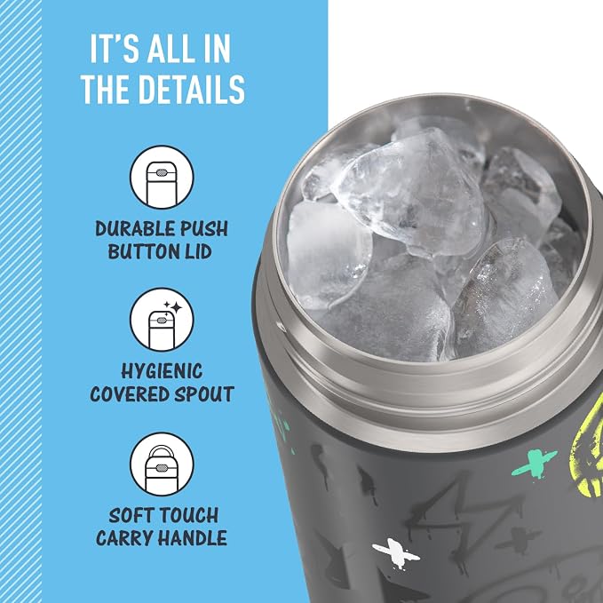 THERMOS FUNTAINER 16 Ounce Stainless Steel Vacuum Insulated Bottle - Image 4