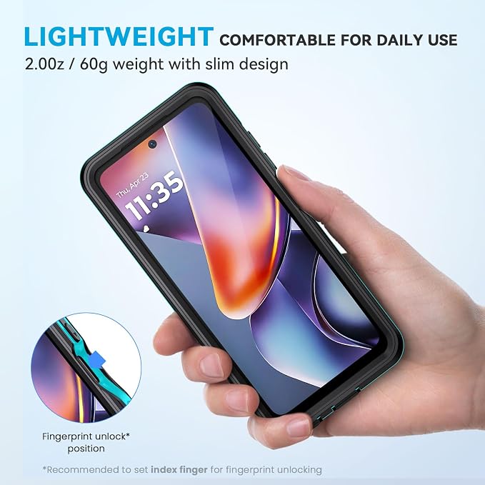 Lanhiem for Moto G 5G 2025 Case, IP68 Waterproof Dustproof Shockproof Case - Image 5