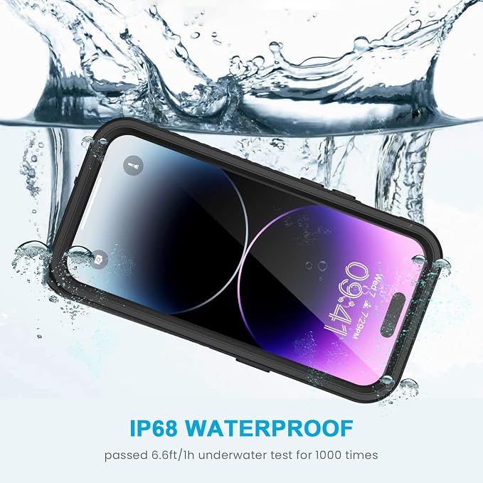 Lanhiem for iPhone 14 Pro Case, IP68 Waterproof Dustproof Case - Image 2