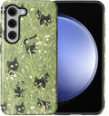 for Samsung Galaxy S23 Plus Case, HL2 Grass Cat Hybrid 2 Layer Hard Shell by Unknown