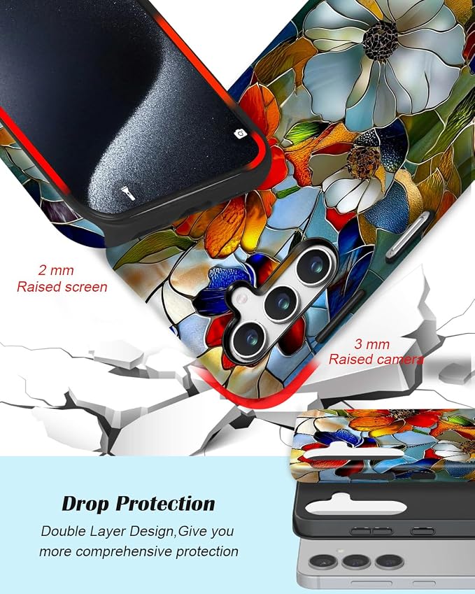 Compatible for Samsung Galaxy A17 5G Case, Dual Layer Heavy Duty 2 in 1 - Image 3