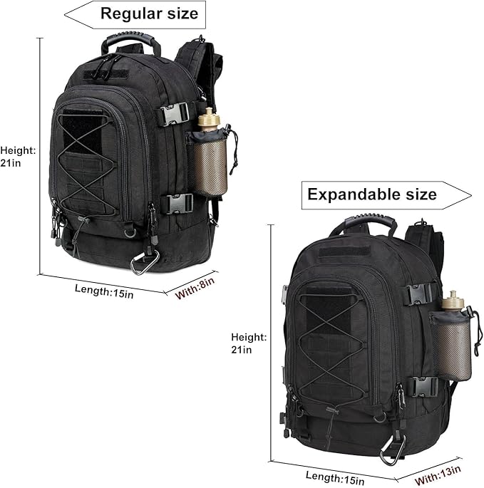 Large Military Bug Out Bag 3 Day Pack Expandable Backpack Army Daypack - Image 2