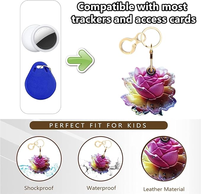 Leather Keychain Holder Case Compatible - Image 4