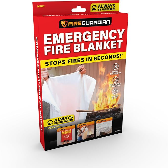 Fire Guardian Emergency Fire Blanket by Ontel