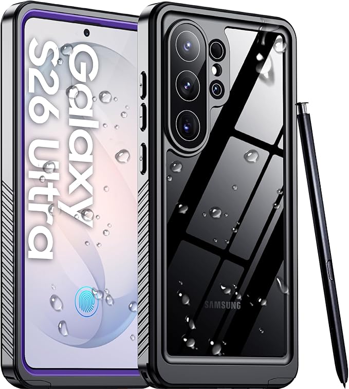 Temdan Designed for Samsung Galaxy S26 Ultra Case Waterproof, Built-in Lens & by Temdan