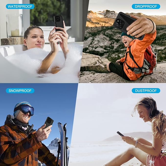 Lanhiem for iPhone 13 Pro Case, IP68 Waterproof Dustproof Shockproof Cases - Image 8