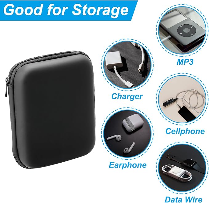 PATIKIL 4.33x3.15 Electronic Organizer Case, Charger Cord - Image 5