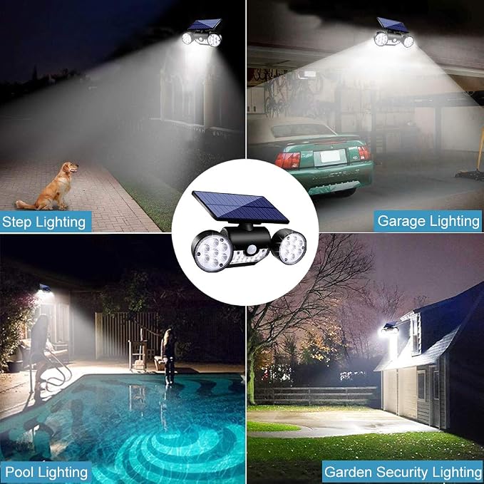 Solar Lights Outdoor, Motion Sensor Security Lights Solar Wall Lights - Image 6