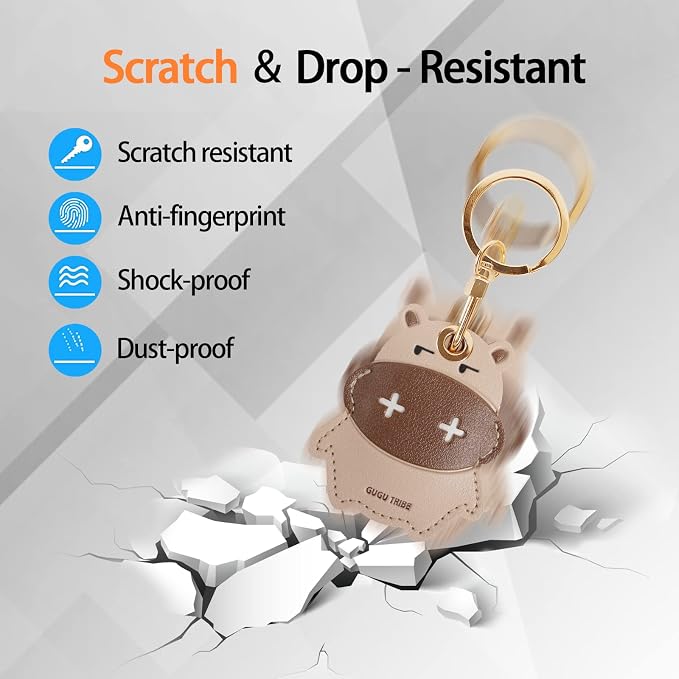 Leather Keychain Case Holder Compatible - Image 3