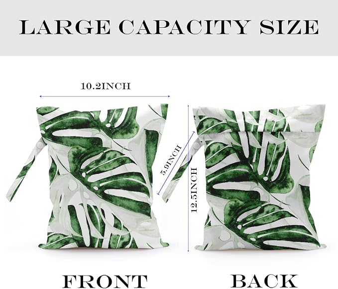 Wet Bag, Wet Dry Bag, Wet Bag for Swimsuit, Dirty Yoga Gym Clothes, Makeup Bag - Image 2